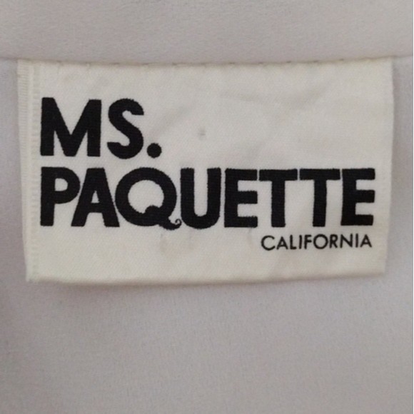 Vintage Ms Paquette Sheer Victorian Blouse Puff Sleeves Romantic Top Medium - Picture 7 of 7